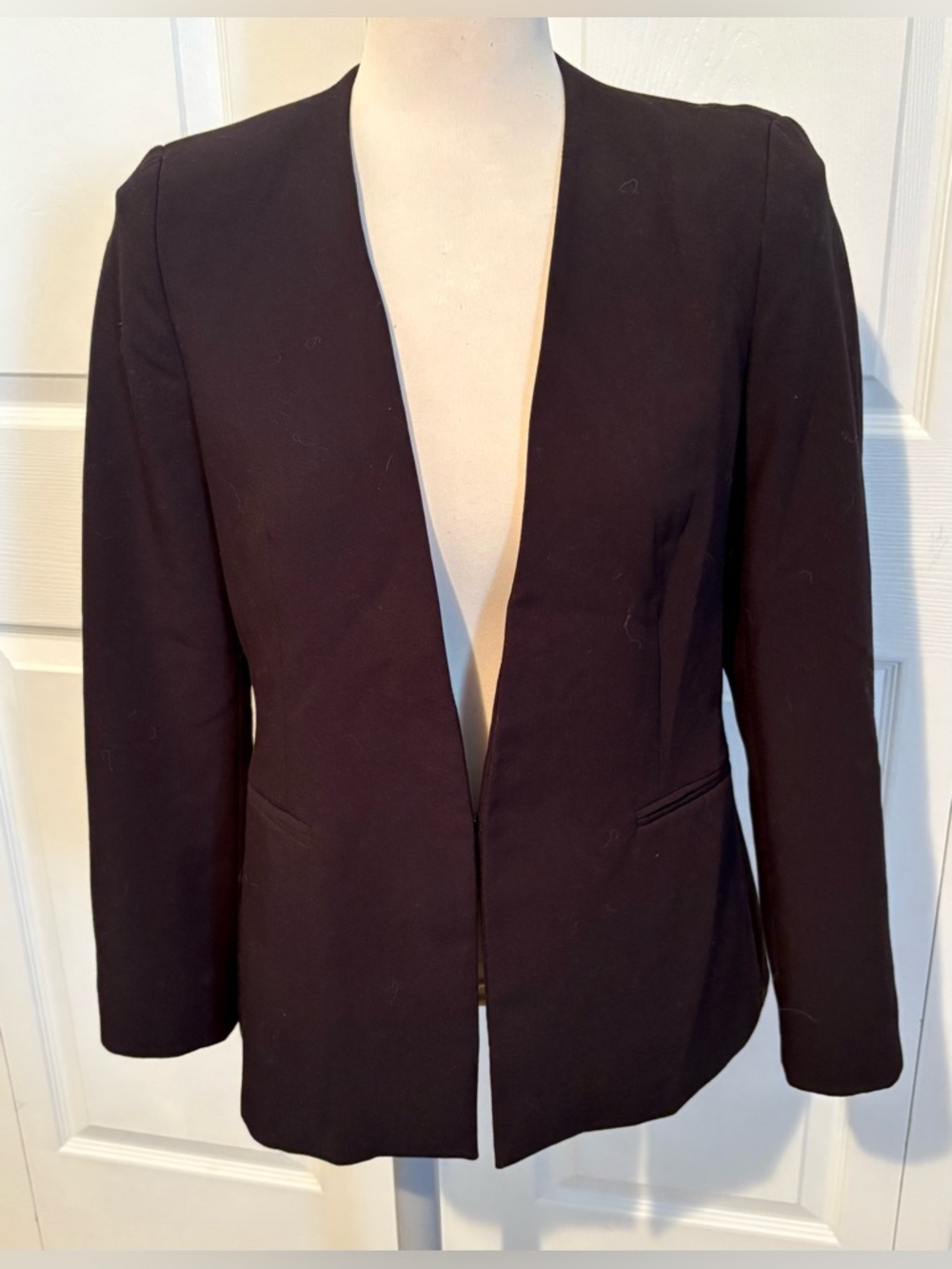 Zara Black Open Front Women's Blazer